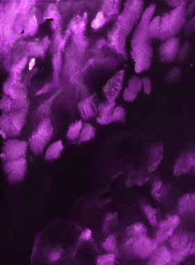 Bright painted neon pink and violet watercolor texture. Hand drawn background