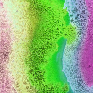Bright painted watercolor rainbow texture. Hand drawn background with text place