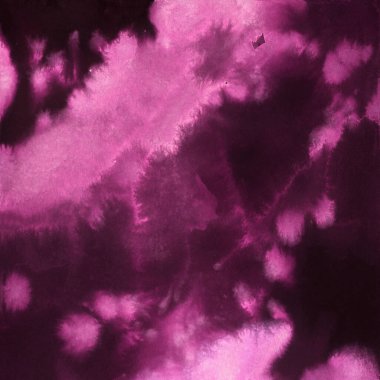 Bright painted neon pink and violet watercolor texture. Hand drawn background