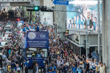 Leicester City Football Club ilk şampiyonluk, İngiliz Premiere Lig 2015-16 Tayland kutluyor