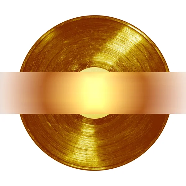 Banner de vinilo de oro — Foto de Stock