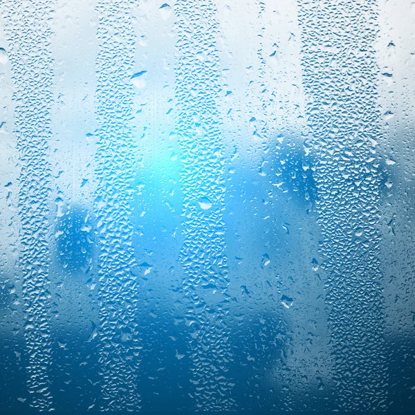 Texture of water on glass — Stock Photo, Image