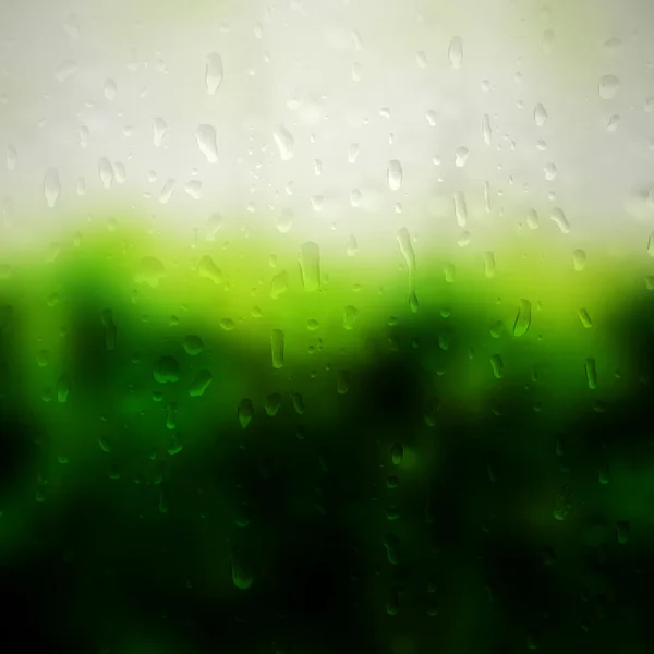 Мягкое отражение капель воды — стоковое фото