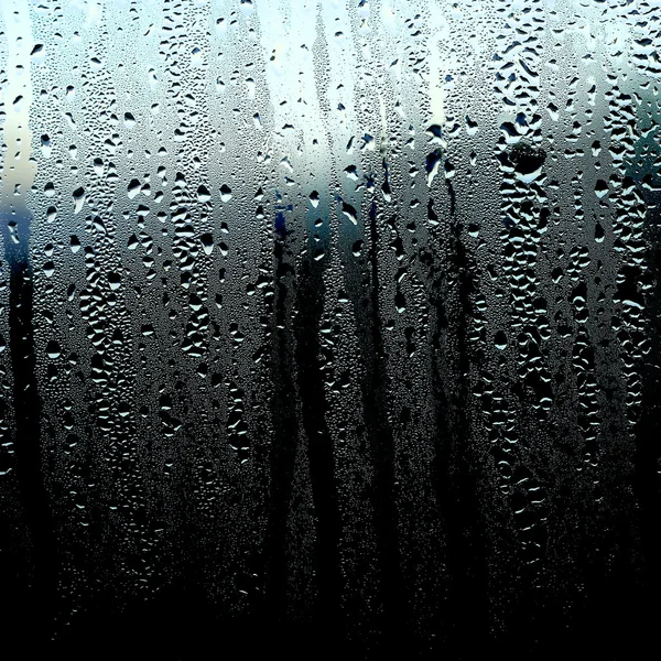 Ventana empañada, gotas de textura, ventana húmeda —  Fotos de Stock