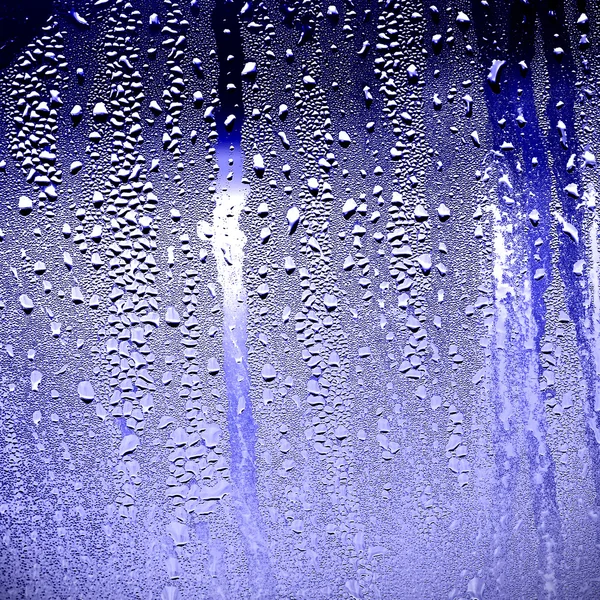 Misted window ,texture drops, wet window — Stock Photo, Image