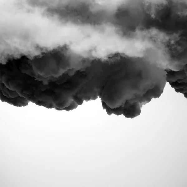 Nubes Oscuras Sobre Fondo Blanco —  Fotos de Stock