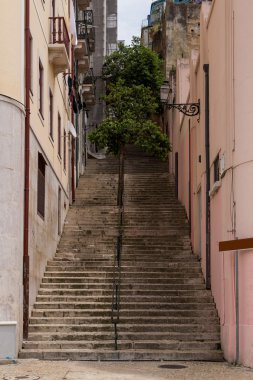 Ayrıntılar ve Avrupa şehri lisboa görünümünü