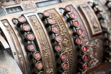 closeup vintage Yazar kasa