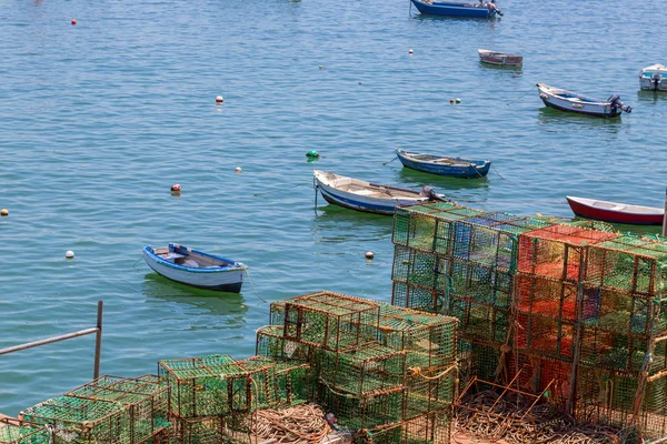 Vierkant groen krab vallen in marine — Stockfoto