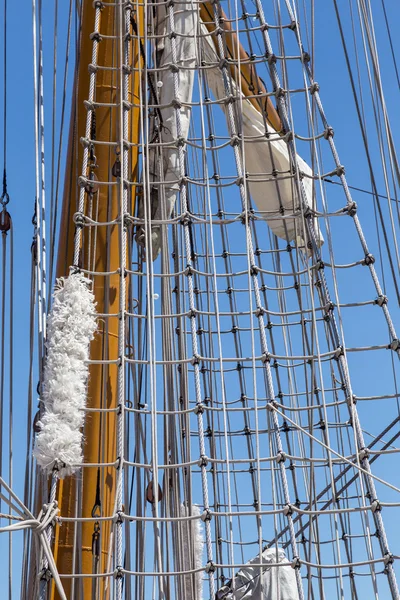 Gemi güvertesinde donatımın ayrıntıları — Stok fotoğraf