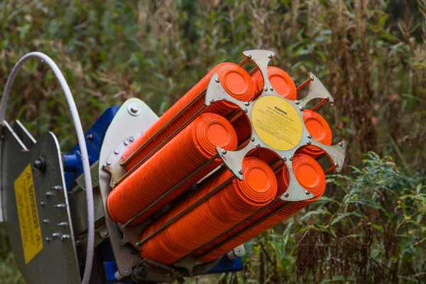 Vallen machine voor schieten-grond opleiding — Stockfoto