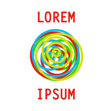 karışım renginin soyut logo vektör