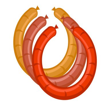 vektör sosis renklerde 