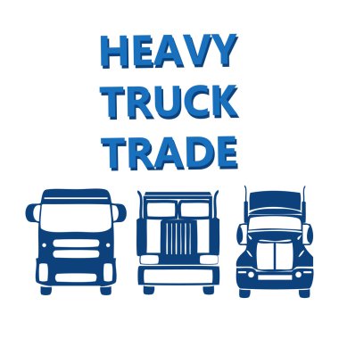 vector illustration design banner for hevy truck automobile clipart