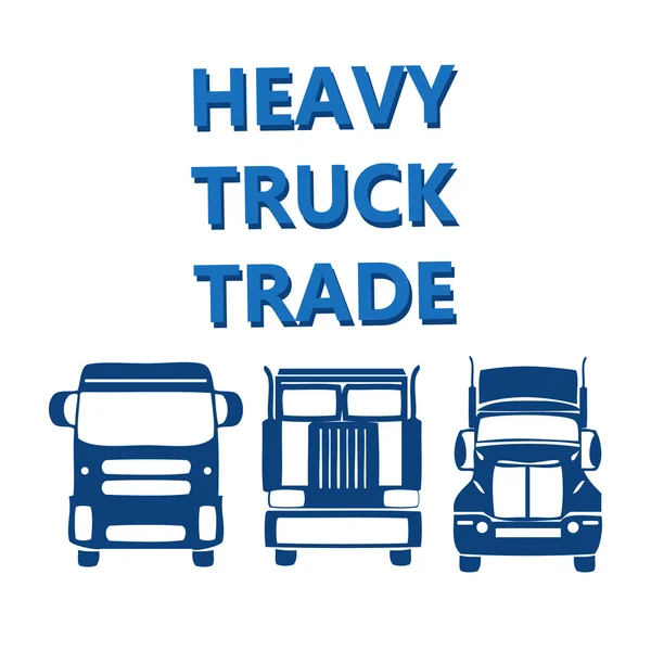 vector illustration design banner for hevy truck automobile