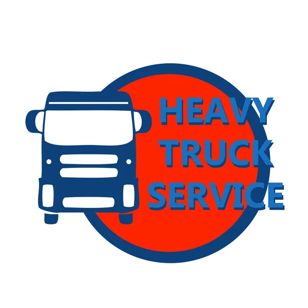 Vector illustration design banner for hevy truck — Stok Vektör