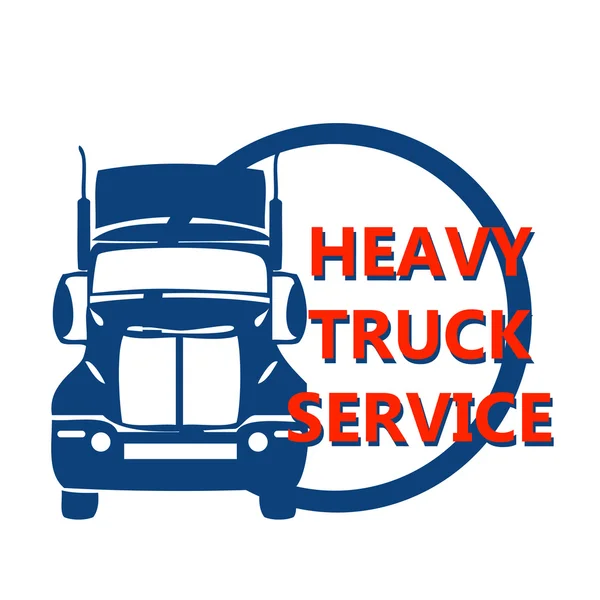 Banner de diseño de ilustración vectorial para camión hevy — Vector de stock