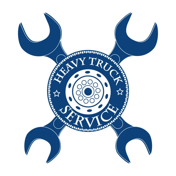 vector illustration design hevy truck automobile service