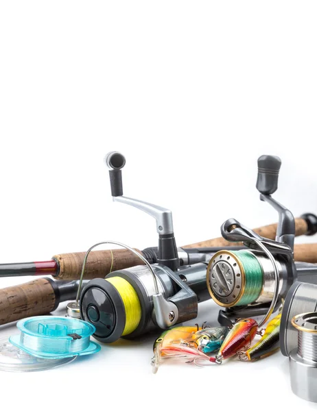 Balık tutma ele - rod, makara, çizgi ve lures
