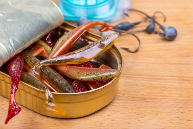 Açık kodese Swimbait farklı renkler