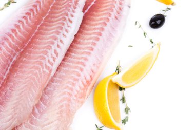 ham fileto pangasius limon ve zeytin
