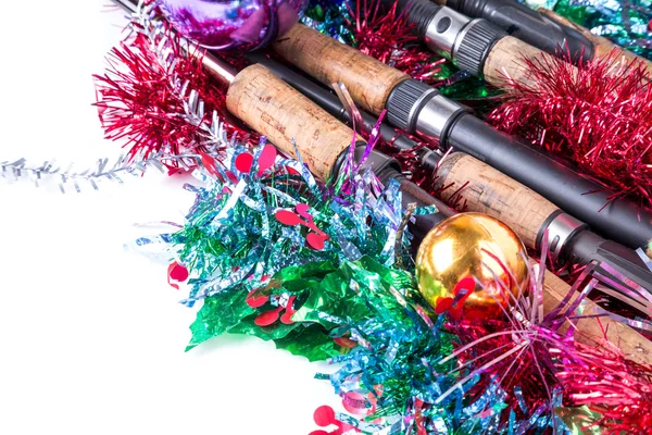 Cadre de Noël pour les pêcheurs et les pêcheurs — Photo