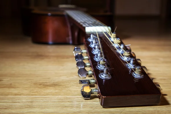 Kopf Hals 12-saitige Gitarre — Stockfoto