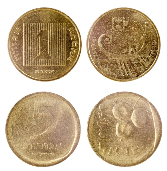 Dos monedas antiguas de Israel —  Fotos de Stock