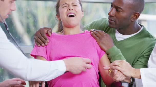 Pregnant woman going into labour ⬇ Video by © Hotelfoxtrot Stock