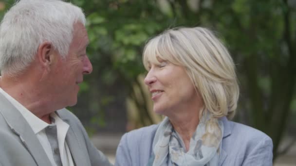 Mature couple in love — Stock Video