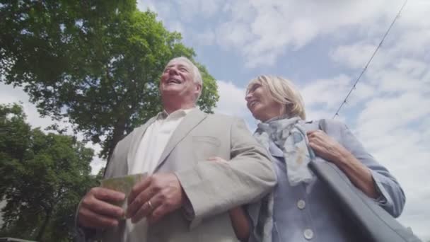 Enkele bezienswaardigheden in de stad — Stockvideo