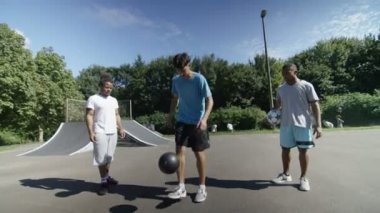  futbol oyuncuları top becerileri gösterilen