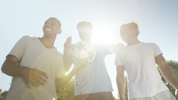 Amici appendere fuori a skate park — Video Stock