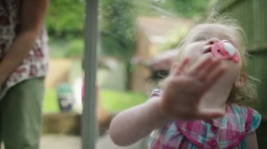 kız annesi ile pencere Temizleme