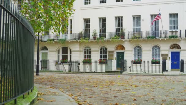 런던에서 조지 왕조 풍의 타운 하우스 — 비디오