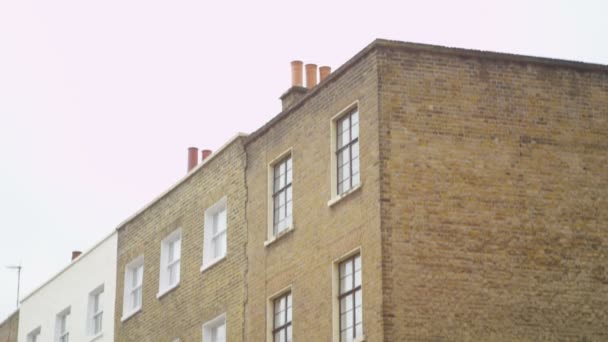 Block of Georgian houses  in a London — Stock Video