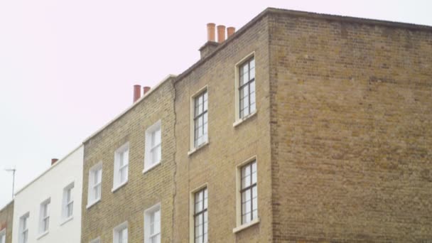 Block of Georgian houses  in a London — Stock Video