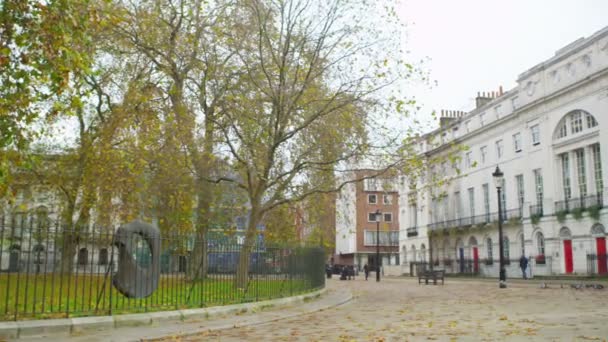 Block of Georgian town houses — Stock Video