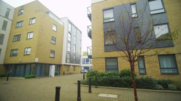 Apartment blocks in a London Suburb — Stock Video