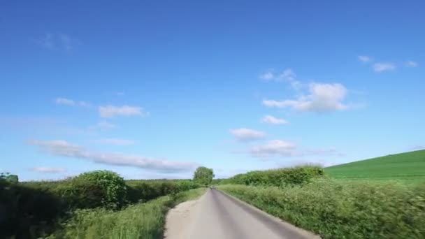 Campos na zona rural inglesa — Vídeo de Stock