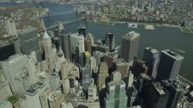 New York City cityscape ve gökdelenler