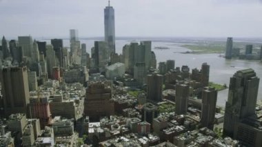 New York City cityscape ve gökdelenler