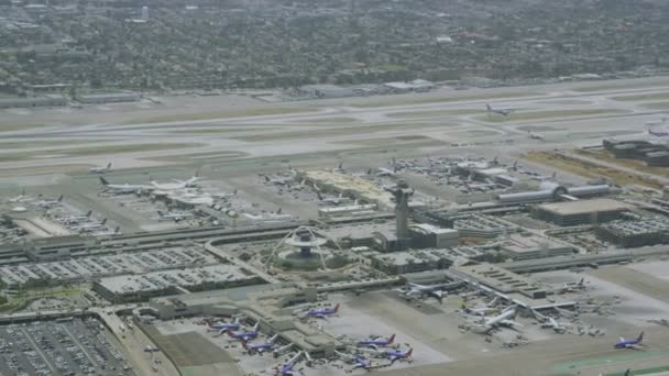 Aeroporto de Los Angeles californiano — Vídeo de Stock