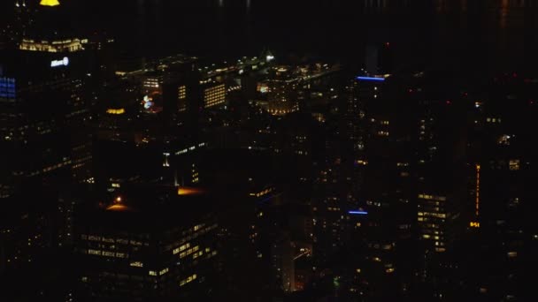 Ciudad de Nueva York en la noche — Vídeos de Stock