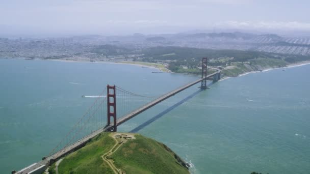 Most Golden Gate v San Francisco City — Stock video