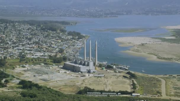 Central eléctrica na Califórnia — Vídeo de Stock