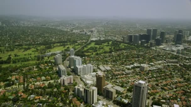 Kalifornische Vororthäuser und Städte — Stockvideo