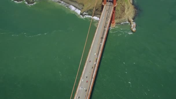 Golden Gate Bridge, San Francisco City — Stok Video