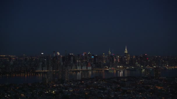 New York City at nigh — Stock Video