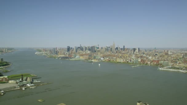 Uitzicht op New York City — Stockvideo